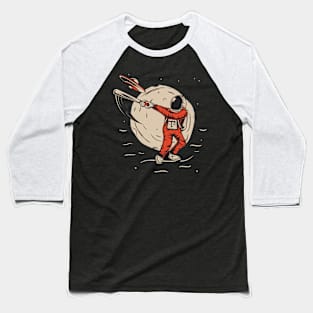 astronaut hit ufo spaceship Baseball T-Shirt